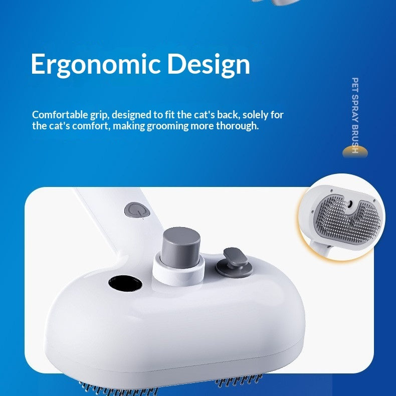 Pet Spray Comb - One-Click Hair Removal Grooming Brush for Cats & Dogs